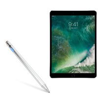 iPad Pro 10.5 (2017) Stylus Pen, BoxWave [AccuPoint Active Stylus] Electronic Stylus with Ultra Fine Tip for Apple iPad Pro 10.5 (2017) - Metallic Silver