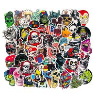Sugar Skull Laptop Stickers Vinyl for Water Bottle Skateboard Guitar Suitcase Door Motorcycle Car Party Bags Phone Case DIY Decoration Waterproof Graffiti Unique Decal (50PCS)