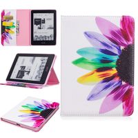 GNT Folio Case for Amazon Kindle Voyage, Premium PU Leather Wallet Flip Stand Case Cover for Amazon Kindle Voyage 6inch 2014(Sunflower)