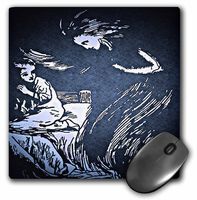 3dRose LLC 8 x 8 x 0.25 Inches Mouse Pad, Halloween Spirit in The Night (mp_36400_1)