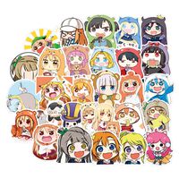 50Pcs Cartoon Anime Himouto Umaru chan Waterproof Stickers for Water Bottle Laptop Car Motorcycle Bicycle Bike Skateboard Luggage Baggage Box Decal Graffiti Patches