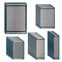 ZIIDOO 31 Pcs Double Sided PCB Board Prototype Kit with 5 Sizes Compatible for DIY Soldering and Electronic Project