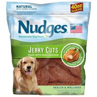 An Item of Nudges Health Wellness Chicken Jerky Dog Treats, 40 oz. - Pack of 1 - Bulk Disc
