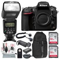 Nikon D810 DSLR Camera with XPIX High Power Auto-Focus Digital SLR Flash + Total of 64 GB SDHC & Premium Accessory Bundle