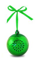 Life Made Tree Tunes Christmas Ornament Bluetooth Speaker for Smartphones - Retail Packaging - Green