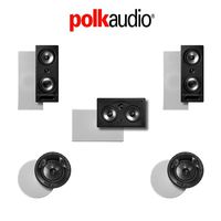Polk Audio 265-RT 5.0-Ch Vanishing Series in-Wall/in-Ceiling Home Theater System (265-RT + 80F/X-RT + 255C-RT)