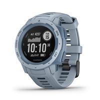 Garmin Instinct, Rugged Outdoor Watch with GPS, Features GLONASS and Galileo, Heart Rate Monitoring and 3-axis Compass, Seafoam Light Blue