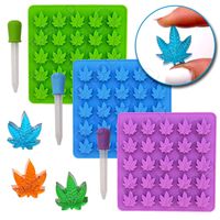 Gummy Leaf Silicone Candy Mold Party Novelty Gift - 3 Pack