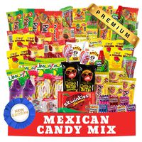 Mexican Candy Assortment Snacks (84 Count), Variety Of Spicy, Sweet, Sour Bulk Candies Dulces Mexicanos, Includes Lucas Candy, Pelon, Vero Lollipop, Pulparindo Makes A Great Gift By MTC.