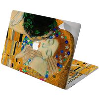 Cavka Vinyl Decal Skins for Apple MacBook Pro 13" 2019 15" 16" 2018 2016 Retina 2017 Mac Air 11 Mac 12 Protective Design Painting Cover Sticker Him Laptop Art Print Love Her The Kiss Gustav Klimt