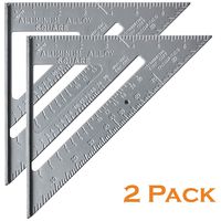 Mr. Pen- Rafter Square, Pack of 2, 7" Rafter Carpenter, Triangle Ruler, Metal Ruler, Carpenter Square, Woodworking Tools, Framing Square, Carpenter Tool, Square Tool, Carpentry, Combination Square
