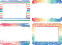 Watercolor Name Tags/Labels - Multi-Pack