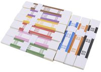 300 Assorted Money Bands, Self Adhesive Currency Straps, ABA Standard Colors Bills Wrappers to Organize Cash, 7.75 x 1.25 Inches