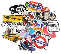 KONLOY Sticker Pack 200-Pcs Sticker Decals Vinyls for Laptop,Kids,Cars,Motorcycle,Bicycle,Skateboard Luggage,Bumper Stickers Hippie Decals bomb Waterproof (200Pcs)