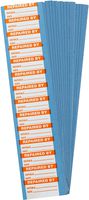 Repaired Labels 0.625 in H x 1.5 in W Cloth Orange on White 25 Cards/Pk