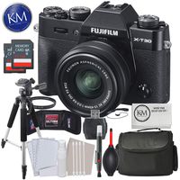 Fujifilm X-T30 Mirrorless Digital Camera w/ 15-45mm Lens (Black) Deluxe Bundle