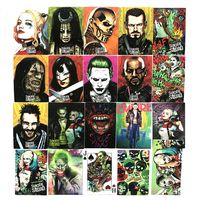 20pcs Harley Quinn Joker Stickers Motorcycle Bicycle Skateboard Luggage Decal Graffiti Patches Waterproof Stickers for [No-Duplicate Sticker Pack]