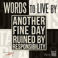 2020 Calendar: Words to Live by 16-Month 2020 Wall Calendar