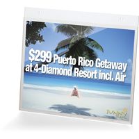 Officemate Horizontal Wall Mount Sign Holder, 11 x 8.5 Inches, Clear, 1 Holder (23003)