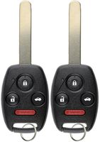 KeylessOption Keyless Entry Remote Control Uncut Car Ignition Chipped Key Fob Replacement for Honda Civic N5F-S0084A (Pack of 2)