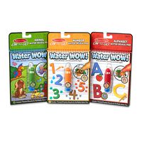 Melissa & Doug On the Go Water Wow! 3-Pack (The Original Reusable Coloring Books - Animals, Alphabet, Numbers - Great Gift for Girls and Boys - Best for 3, 4, and 5 Year Olds)