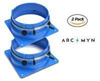 Antminer S9 T9 L3+ E3 X 3 D3 120mm Fan Duct Cooling Shroud to 4 Inch Vent Hose (2 Pack)