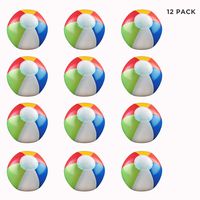 Beach Balls - 6" Multi - Color, 12 Pack