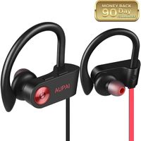 Bluetooth Headphones,AUPAI Sports Wireless Earbuds HiFi Bass Stereo w/Mic,IPX7 Waterproof,8 Hours Long Play Time in Ear Headset,Good Sound Wireless Headphones for Gym,Running,Workout