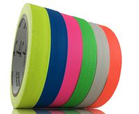 GreyParrot Tape UV Blacklight Reactive, (6 Pack)(1in x 50ft), Fluorescent Cloth Tape, 11.8mil Thickness