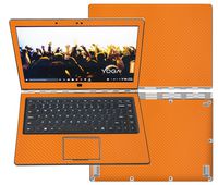 Decalrus - Protective Decal for Lenovo Yoga 900 2-in-1 (13.3" Touchscreen) Laptop Orange Carbon Fiber Skin Skins Decal for case Cover wrap CFyoga900Orange