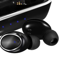 TWS Bluetooth 5.0 Wireless Earbuds Noise Cancelling in-Ear Mini Twins Built-in Mic Auto Pairing 35 Feet Connection w/Charging Case 1000mAh