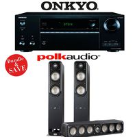 Onkyo TX-NR656 7.2 Channel Network A/V Receiver + Polk Audio S55 + Polk Audio S35-3.0 Home Theater Package