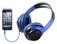 Craig Electronics CHP5011 2-In-1 Stereo Headphone with Speaker - Black with Blue