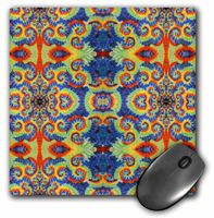 3dRose LLC 8 X 8 X 0.25 Inches Primary Paisley Mouse Pad (mp_23122_1)