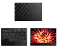 Decalrus - Protective Decal for Lenovo ThinkPad X1 Carbon (6th Gen.) (14" Screen) Laptop Black Carbon Fiber Skin case Cover wrap CFlenovoTnkpadX1carbon6Black