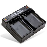 BM Premium EN-EL15, ENEL15 Dual Rapid Battery Charger for Nikon Z6, Z7, D850, D7500, 1 V1, D500, D600, D610, D750, D800, D800E, D810, D810A, D7000, D7100, D7200 Digital Cameras