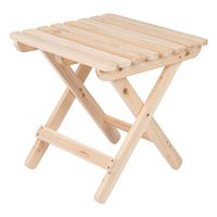 Shine Company Inc 4109N Adirondack Square Folding Side Table, Natural