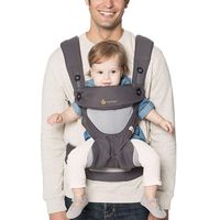 Ergobaby Carrier, 360 All Carry Positions Baby Carrier with Cool Air Mesh, Carbon Grey