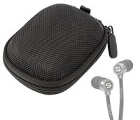 DURAGADGET Hard Black EVA Protective Storage Case - Compatible with Soul Electronics SH9BLK /Klipsch Image X10i /Final Audio Design Adagio III & Sony XBA-4iP