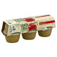 Santa Cruz Organic Apple Sauce, 6 Count per box, 24 Ounce, Pack of 4