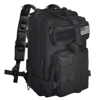 NOOLA Military Tactical Backpack Large Army Rucksack Assault Pack Molle Bag Black