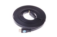 SMAKN® 5m High Speed HDMI Digital Audio/Video Flat Cable of up to 4K Resolution with 3D, Audio Return & Multi-Channel Digital Audio Support