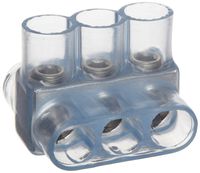 Morris Products 97414 Multi-Cable Connector, Insulated, Dual Entry, Clear, 3 Ports, 350 - 10 Wire Range