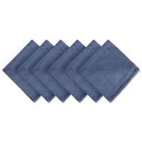 DII 100% Cotton Cloth Napkins, Oversized 20x20" Dinner Napkins, For Basic Everyday Use, Banquets, Weddings, Events, or Family Gatherings - Set of 6, Denim