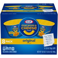 Kraft Original Macaroni & Cheese Dinner (2.05 oz Cups, 8 Count)