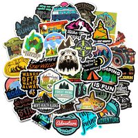 Stickers for Water Bottles 50-Pack Trendy Stickers for Teens Adults Vinyl Waterproof Stickers Laptop Luggage Stickers Skateboard Guitar Travel Case Graffiti Sticker Door Car Motorcycle Bicycle Sticker