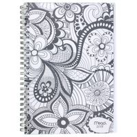 Mead Weekly / Monthly Planner, January 2018 - December 2018, 5-1/2" x 8-1/2", Zendoodle, Design Will Vary (CRW41710)