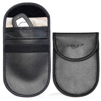 MONOJOY Farday Bags Car Key Signal Blocker Case Keyless Entry Fob Guard Signal Blocker Pouch Bag, Antitheft Lock Devices, Healthy Cell Phone Privacy Protection Security WiFi/GSM/LTE/NFC/RF 2 Pack