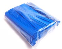NiftyPlaza 4" Length Twist Ties, Plastic Coated, No Rip, Paper Ties Cello General Use, Ideal Party Favor Treat Bags, Small Orders Packaging,Closures to Secure Your Product (1000 Blue Twist Ties)