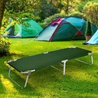 Magshion Portable Military Fold Up Camping Bed Cot with  Storage Bag, Green